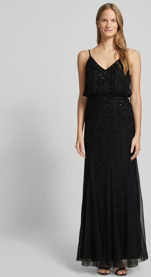 Lace & Beads Avondjurk met siergarnering - Foto 3