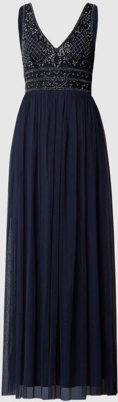 Lace & Beads Avondjurk met siersteentjes