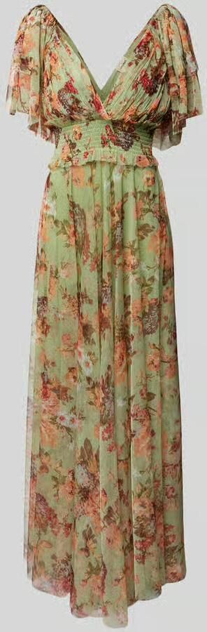 Lace & Beads Avondjurk met smokdetails