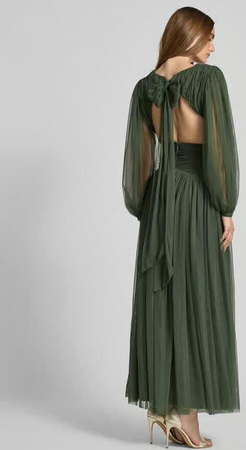 Lace & Beads Avondjurk met V-hals en cut-outs - Foto 3