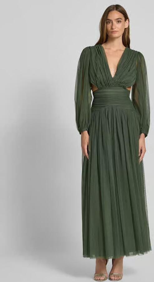 Lace & Beads Avondjurk met V-hals en cut-outs - Foto 2