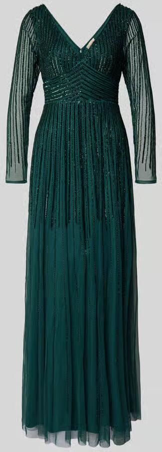 Lace & Beads Avondjurk met V-hals - Foto 2