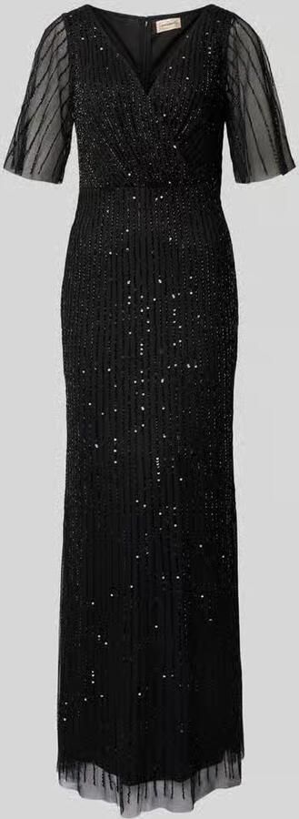 Lace & Beads Avondjurk met V-hals - Foto 2