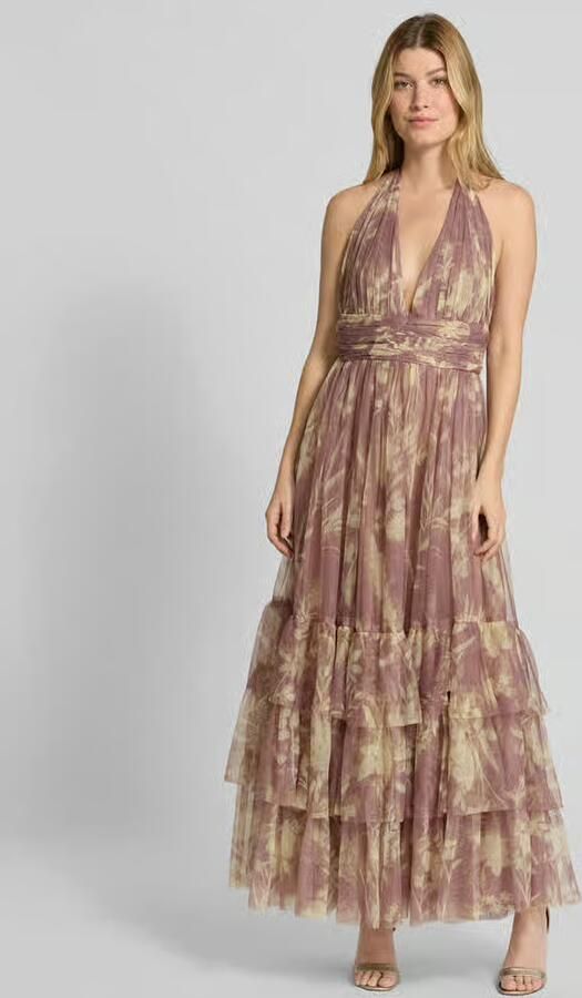 Lace & Beads Avondjurk met V-hals - Foto 2