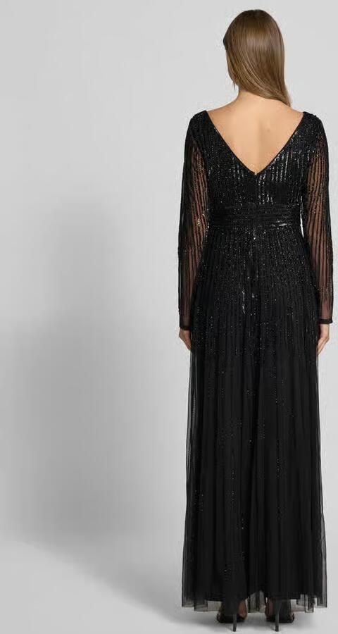 Lace & Beads Avondjurk met V-hals