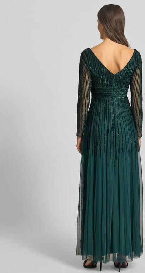 Lace & Beads Avondjurk met V-hals - Foto 3