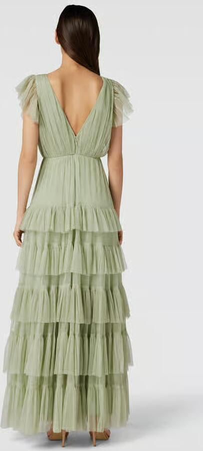 Lace & Beads Avondjurk met volants