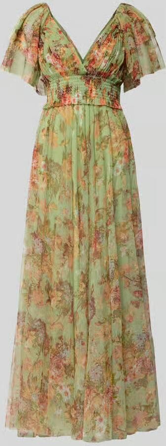 Lace & Beads Avondjurk van tule met V-hals - Foto 2