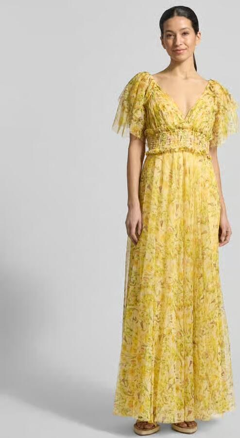 Lace & Beads Avondjurk van tule met V-hals - Foto 2