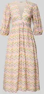 Lace & Beads Cocktailjurk in all-over look met 3 4-mouw