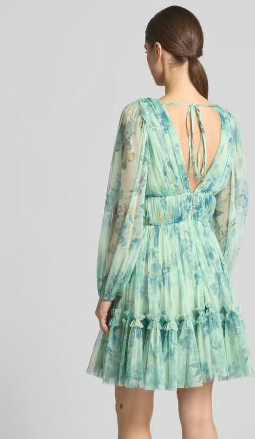 Lace & Beads Cocktailjurk in laagjeslook