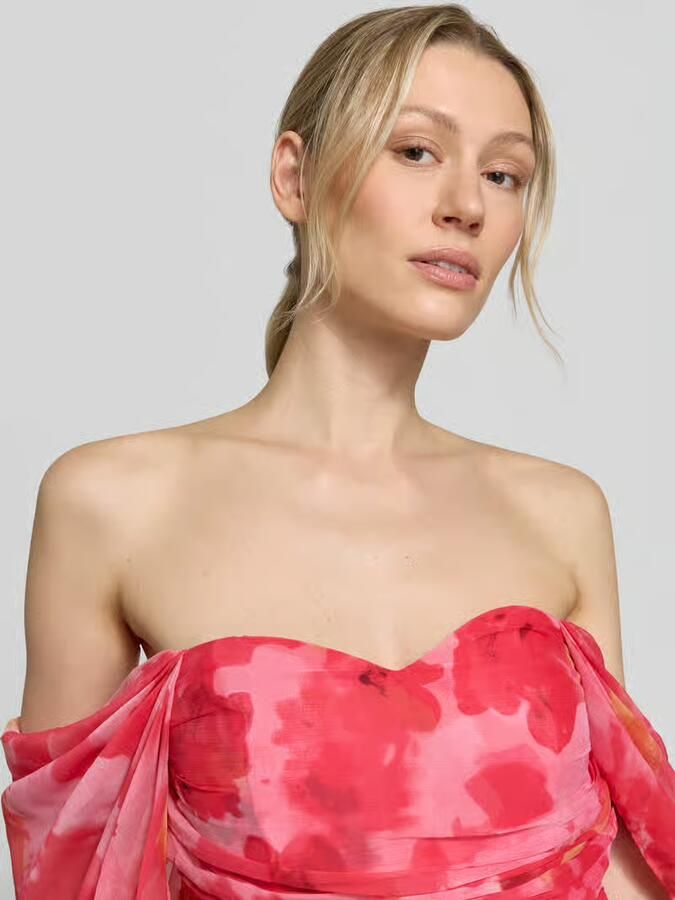 Lace & Beads Cocktailjurk in off-shoulder-design