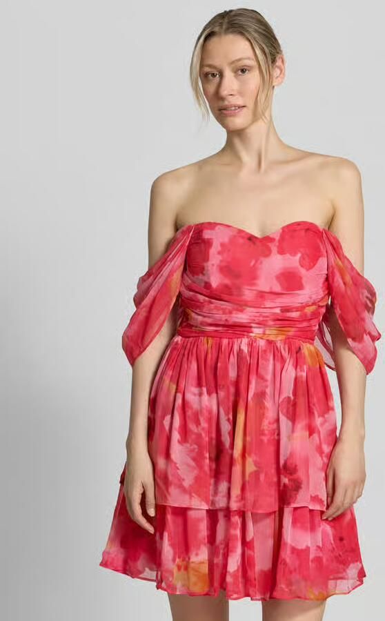 Lace & Beads Cocktailjurk in off-shoulder-design - Foto 4