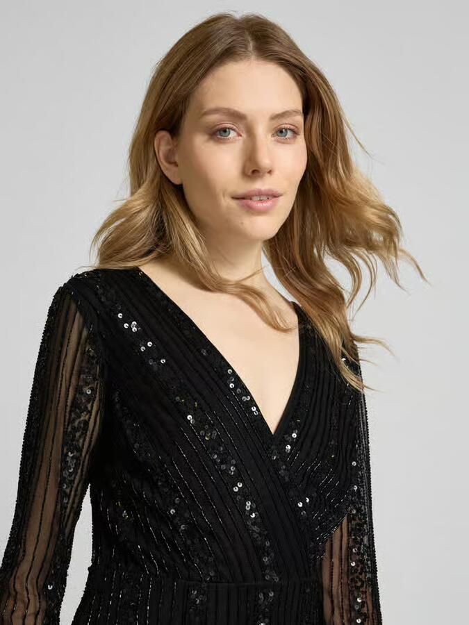 Lace & Beads Cocktailjurk in wikkellook