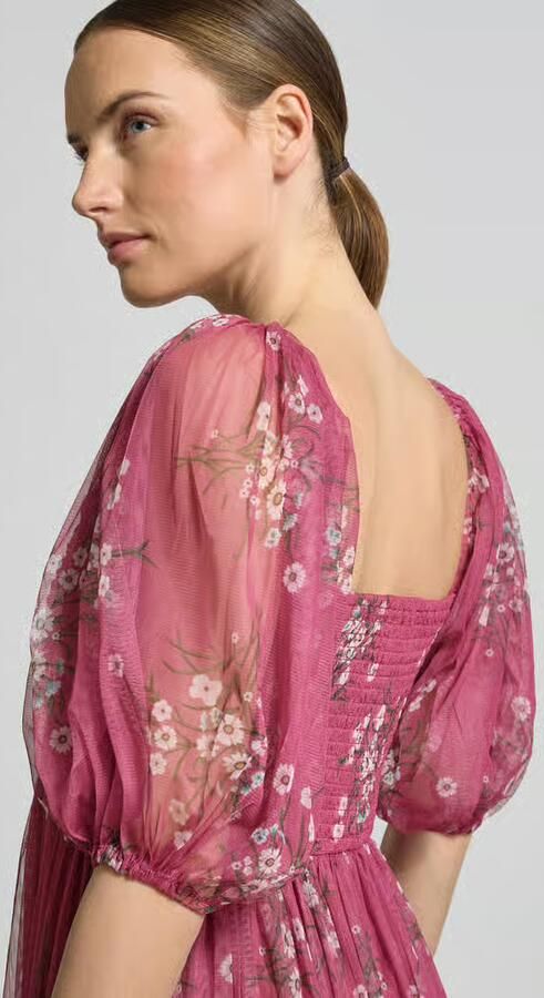 Lace & Beads Cocktailjurk met allover-look