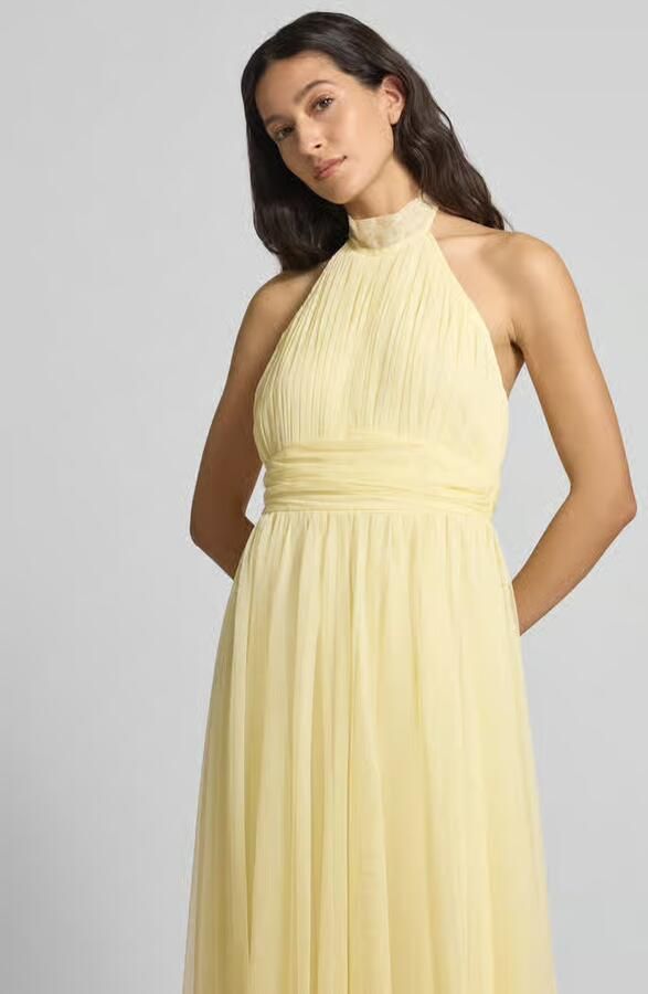 Lace & Beads Cocktailjurk met halter en tailleband