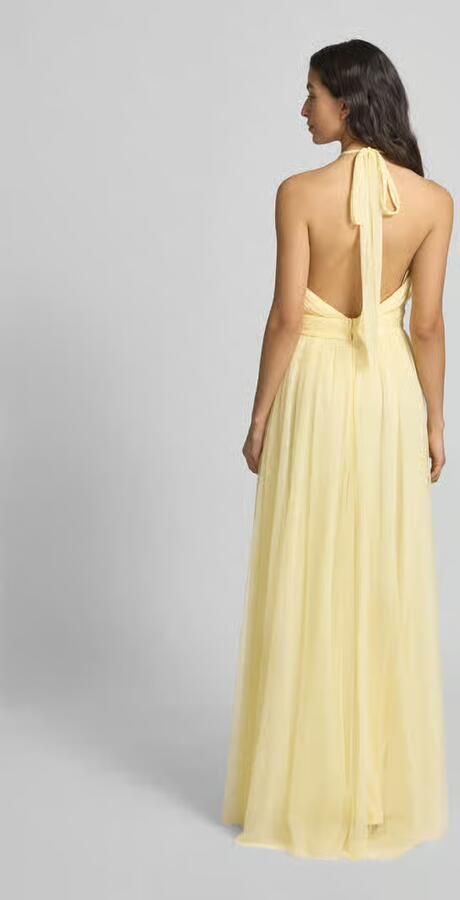Lace & Beads Cocktailjurk met halter en tailleband - Foto 3
