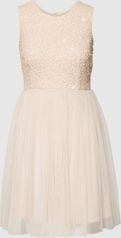 Lace & Beads Cocktailjurk met pailletten