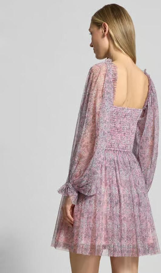 Lace & Beads cocktailjurk met vierkante hals - Foto 3