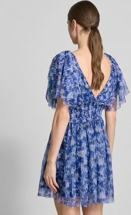 Lace & Beads Cocktailjurk met volantgarnering