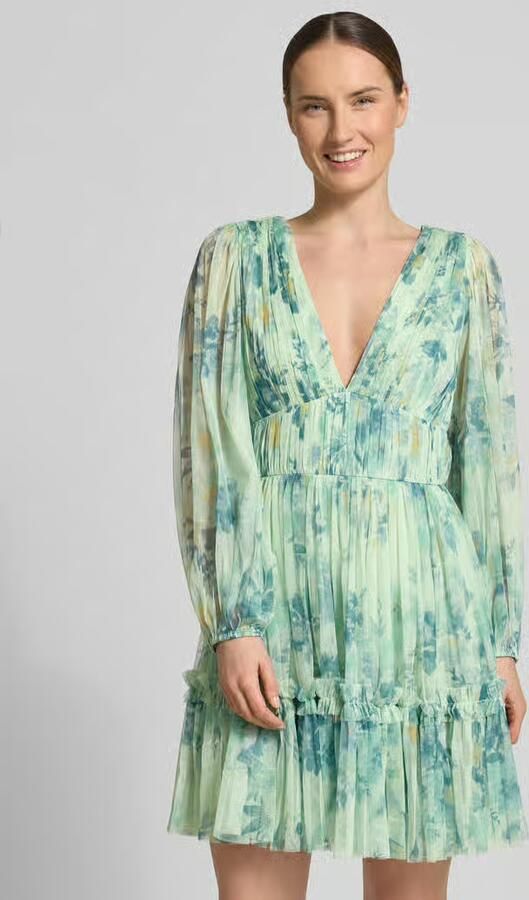 Lace & Beads Cocktailjurk van tule met V-halslijn - Foto 4