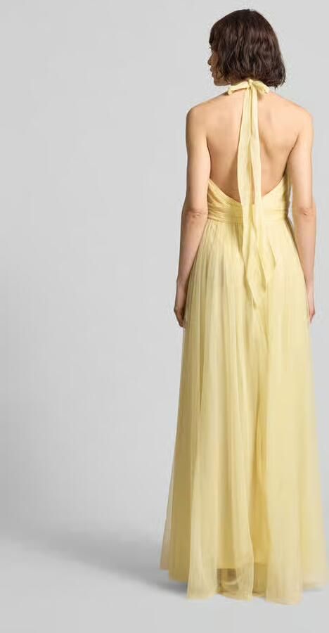 Lace & Beads halter-cocktailjurk met tailleband - Foto 3