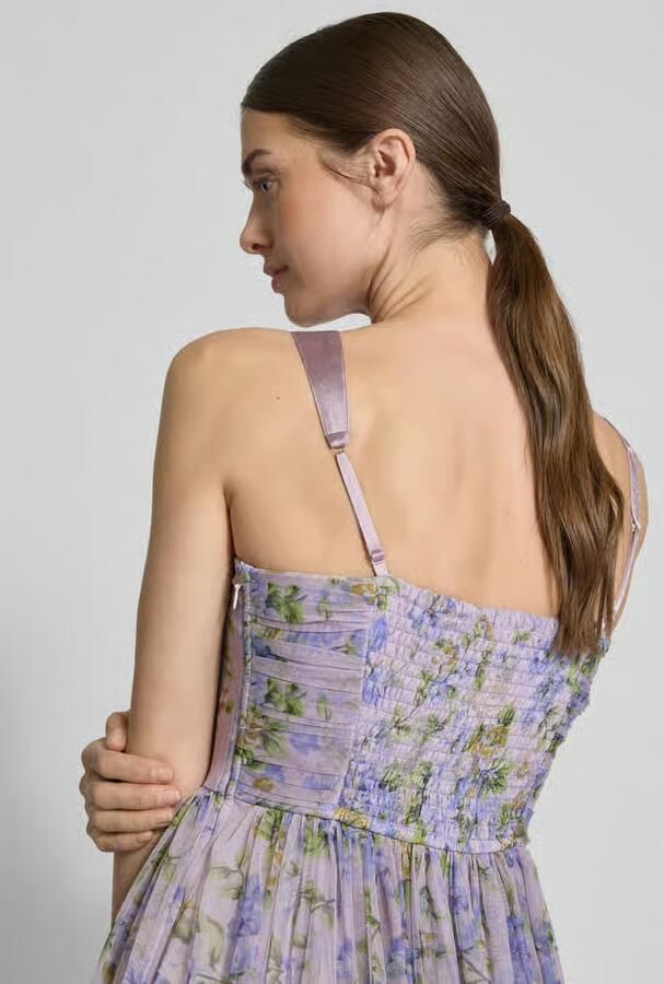 Lace & Beads Knielange cocktailjurk met ritssluiting