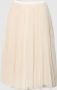 Lace & Beads Knielange rok met plissévouwen - Thumbnail 1