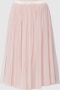 Lace & Beads Knielange rok met plissévouwen - Thumbnail 1