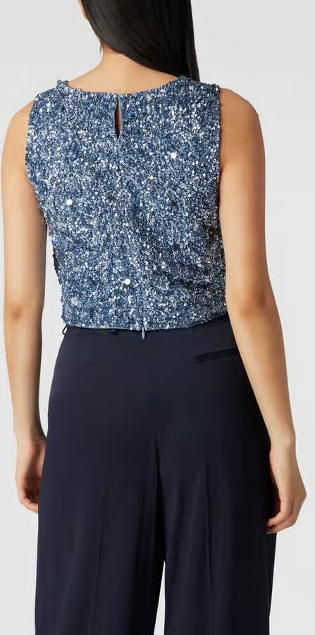 Lace & Beads Kort top met pailletten - Foto 2