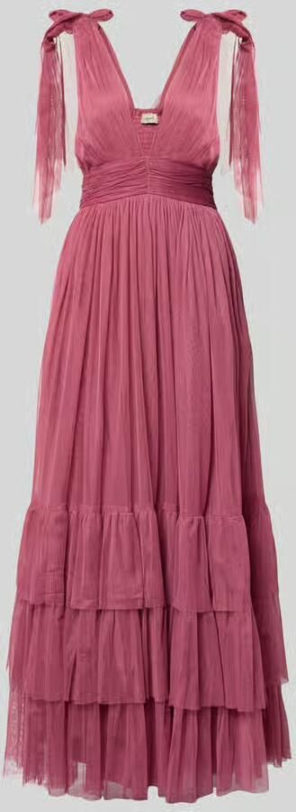 Lace & Beads Maxi-jurk in laagjeslook - Foto 2