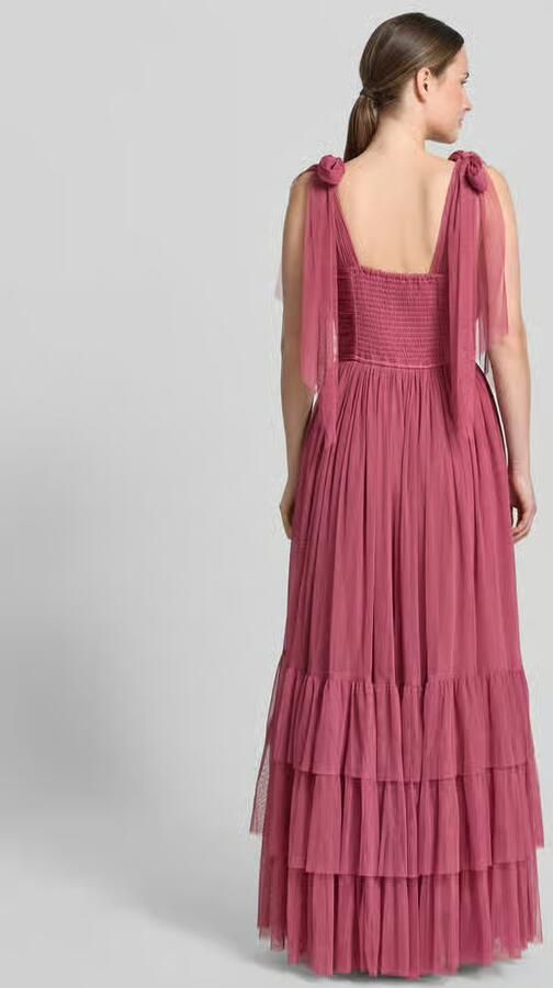 Lace & Beads Maxi-jurk in laagjeslook - Foto 3