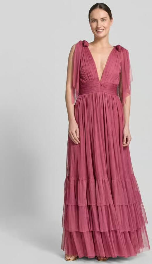 Lace & Beads Maxi-jurk in laagjeslook - Foto 2