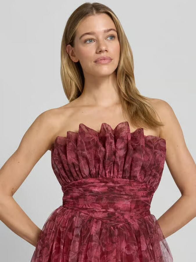 Lace & Beads maxi-jurk in off-shoulder-look