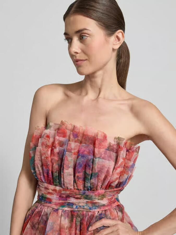 Lace & Beads maxi-jurk in off-shoulder-look met tailleband