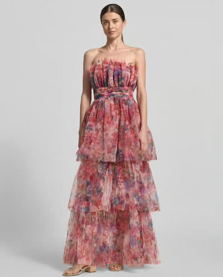 Lace & Beads maxi-jurk in off-shoulder-look met tailleband - Foto 2