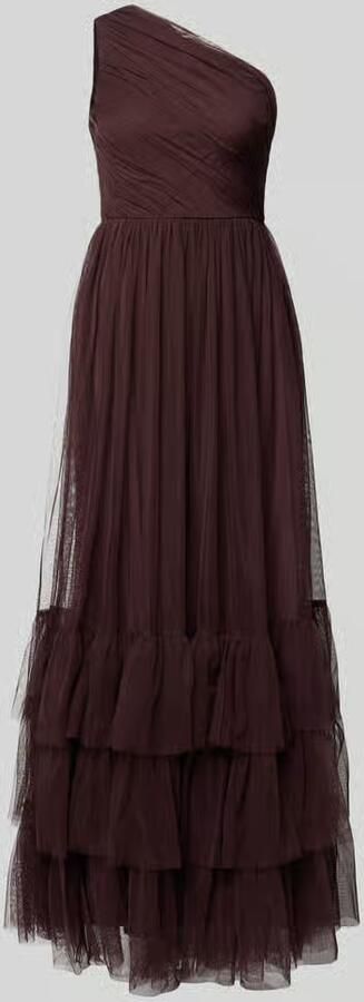 Lace & Beads maxi-jurk in one-shoulder look - Foto 2