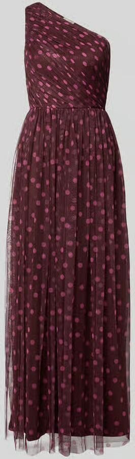 Lace & Beads maxi-jurk in one-shoulder look - Foto 2