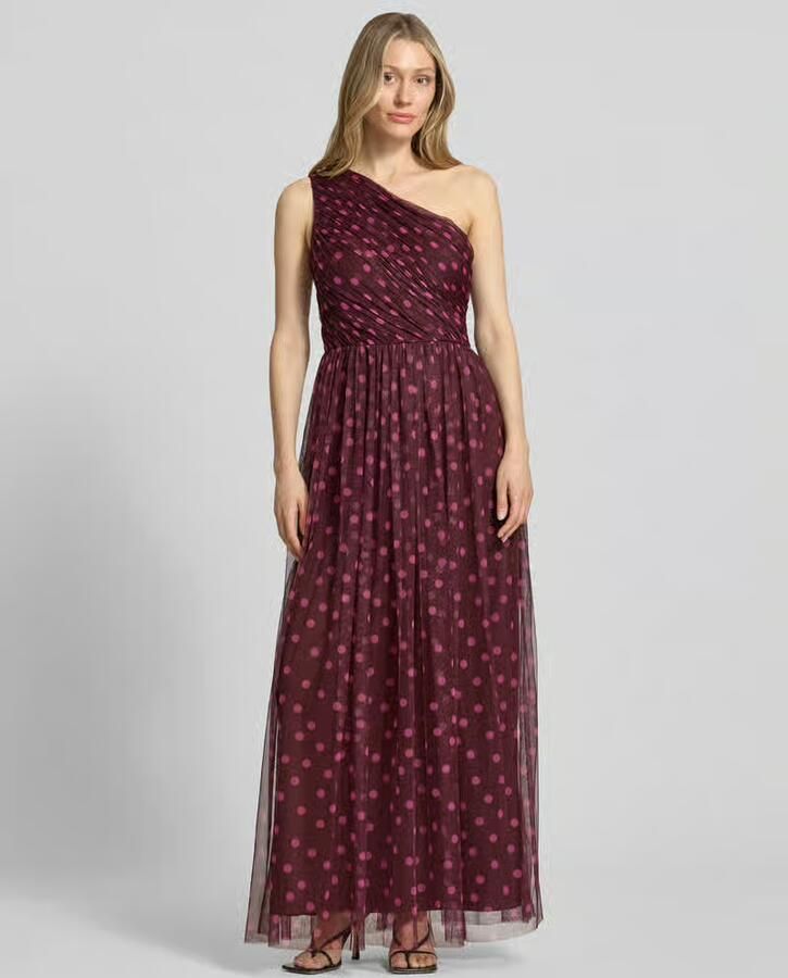 Lace & Beads maxi-jurk in one-shoulder look - Foto 2