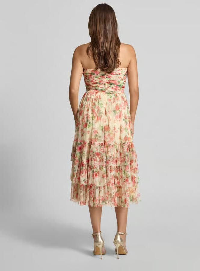 Lace & Beads midi-jurk met all-over bloemenmotief - Foto 2