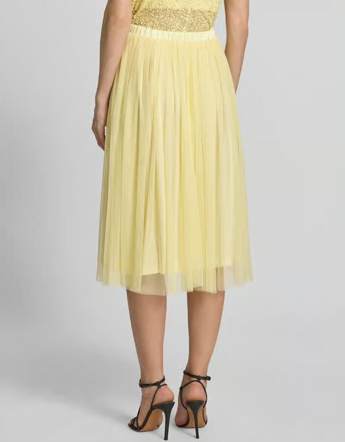 Lace & Beads Midirok met Plissévouwen - Foto 3