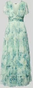 Lace & Beads regular fit avondjurk met ruches