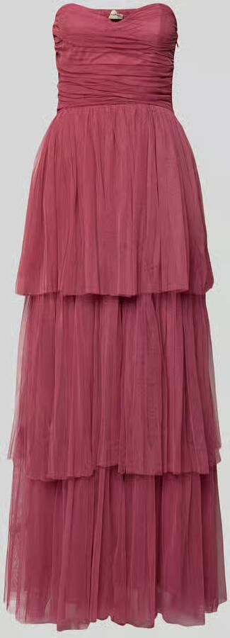 Lace & Beads regular fit avondjurk met ruches - Foto 3