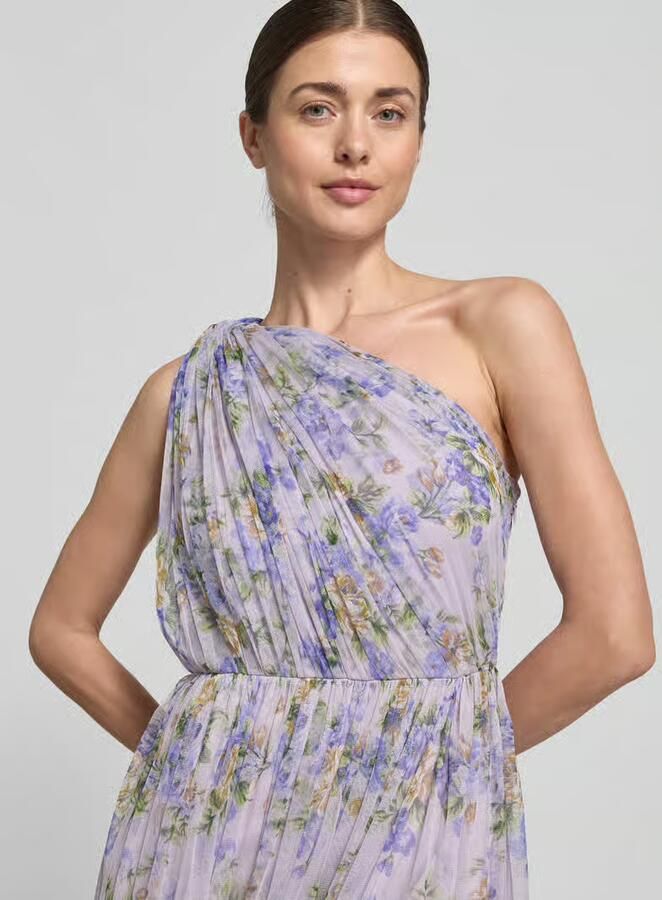 Lace & Beads regular fit avondjurk met ruches