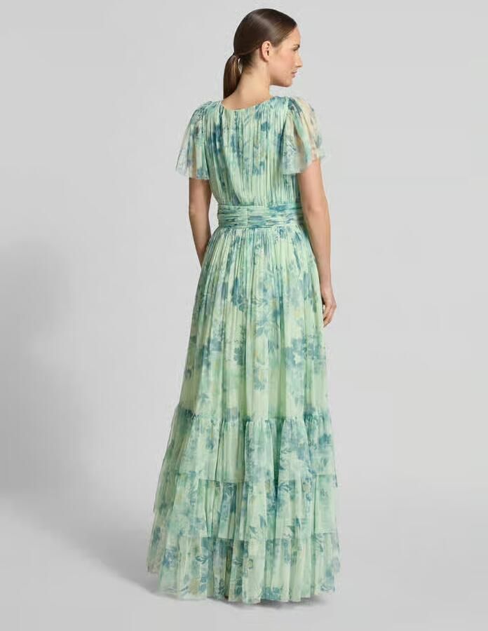 Lace & Beads regular fit avondjurk met ruches - Foto 3