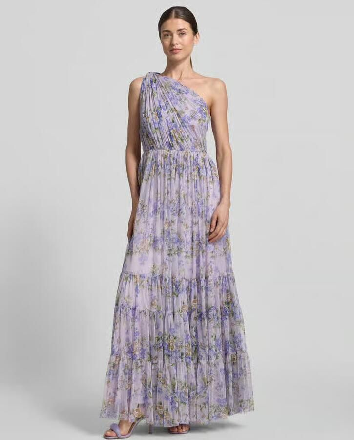 Lace & Beads regular fit avondjurk met ruches - Foto 2