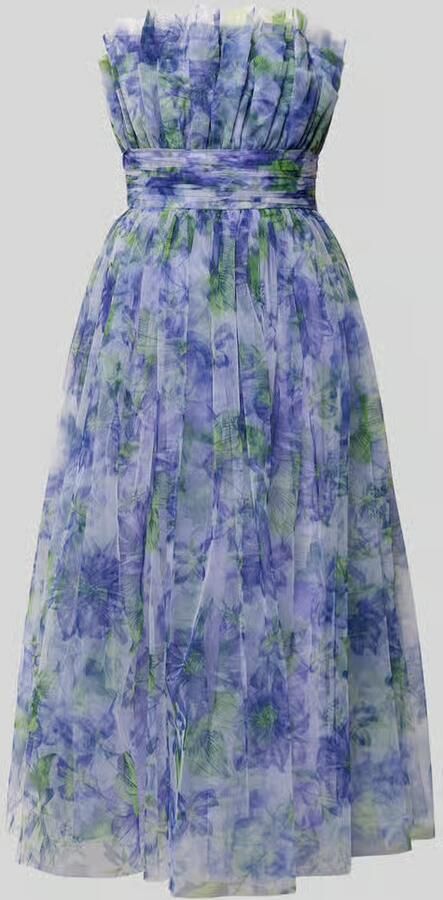Lace & Beads regular fit midi-jurk met all-over bloemenmotief - Foto 2