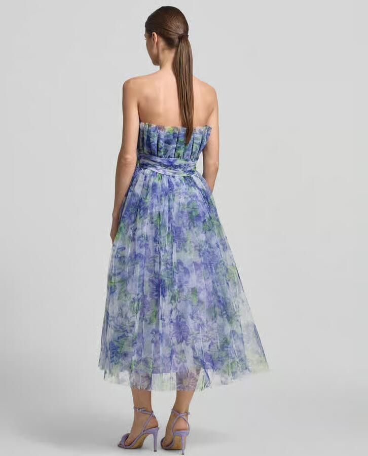 Lace & Beads regular fit midi-jurk met all-over bloemenmotief - Foto 2