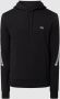 Lacoste Printed Bands Hooded Zip Sweatshirt Zwart Heren - Thumbnail 1