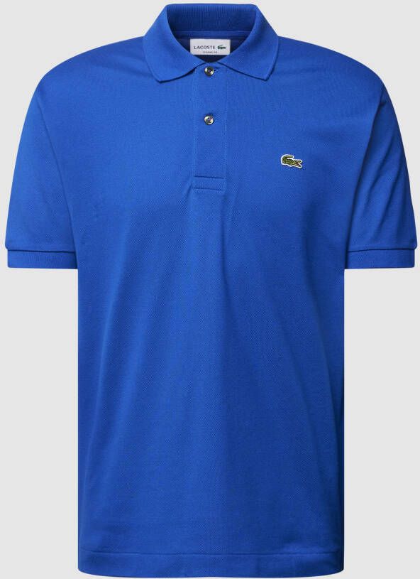 Lacoste Heren Polo T-Shirt met Regular Fit voor Herfst Winter Blue Heren